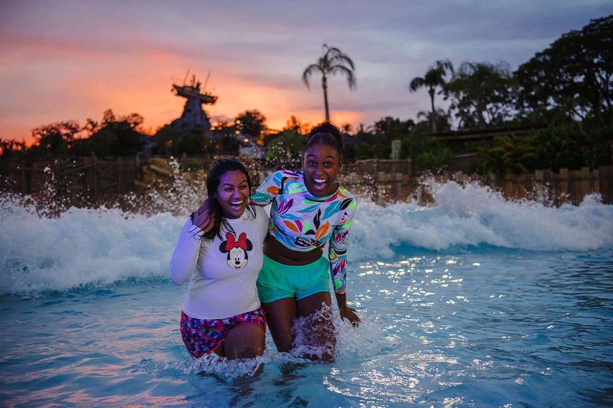 Disney water park ride surf pool